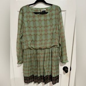 NWOT Anthropologie Lavand Minted Meadow‎ Dress